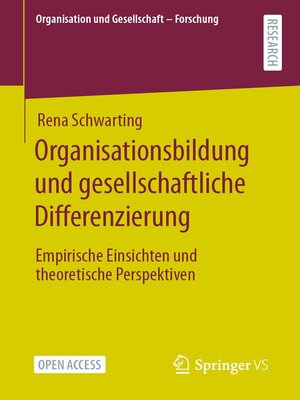 cover image of Organisationsbildung und gesellschaftliche Differenzierung